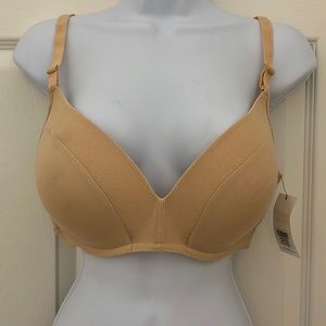 Lively The No-Wire Push-Up Bra 36DD Toasted Almond